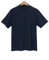 Mock neck golf top with logo