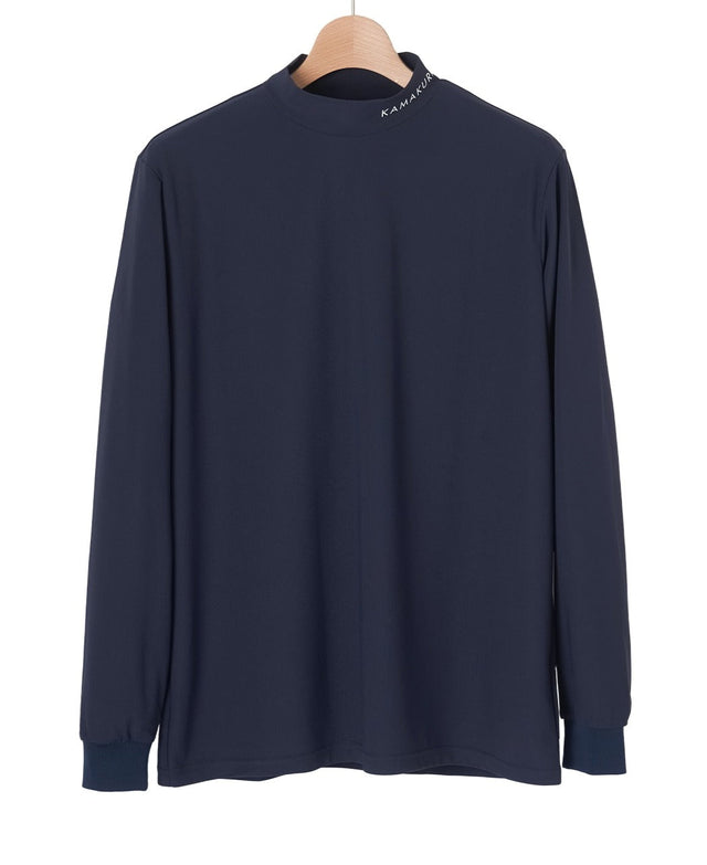 Mock Neck Long-Sleeve Golf Top