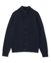 Stand Collar Cardigan Extra Fine Merino