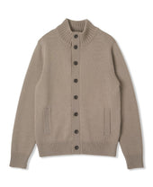 Stand Collar Cardigan Extra Fine Merino