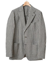 Lightweight Cotton Linen Jacket Gingham Check