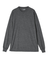 Merino Wool Crew Neck Long Sleeve T Shirt