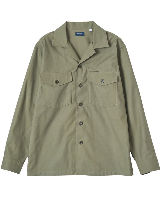 Cotton Back Satin Utility Shirt