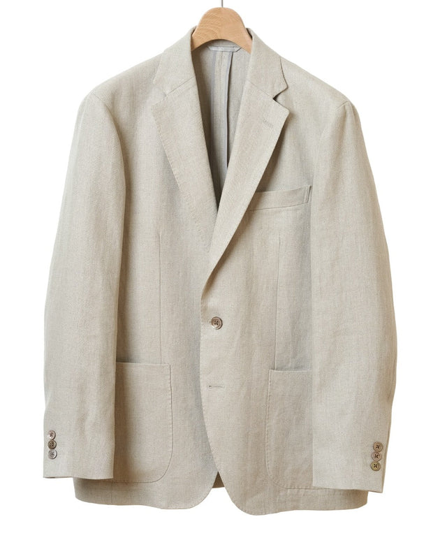 Linen Herringbone Comfort Jacket