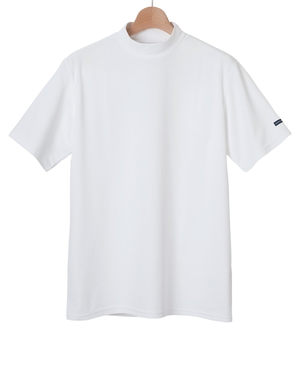 Mock neck golf top with logo
