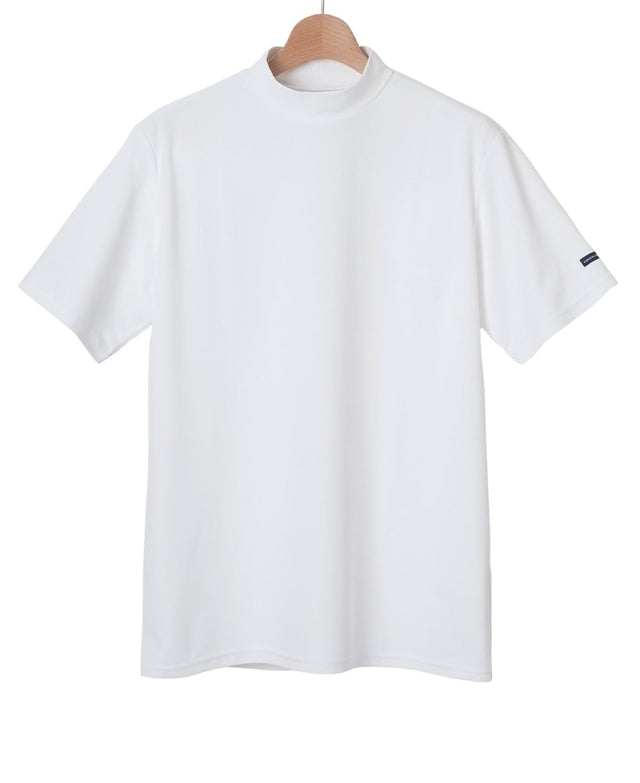 Mock neck golf top with logo
