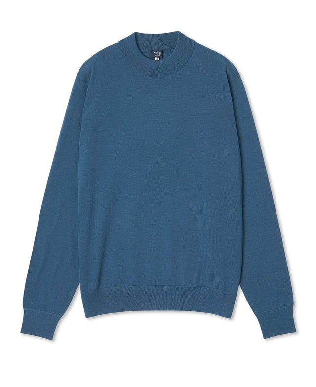 FF30G Mock Neck Sweater Super Extra Fine Merino