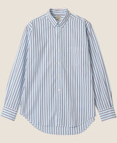 Vintage Ivy Multi Blue Stripe Tab Collar Shirt