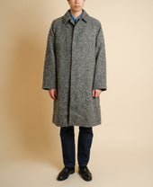 ONE PIECE SLEEVE BALMACAAN COAT DONEGAL TWEED