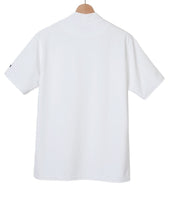 Mock neck golf top with logo
