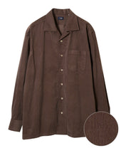 Casual Shirt Corduroy Camp Collar