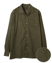 Casual Shirt Corduroy Camp Collar