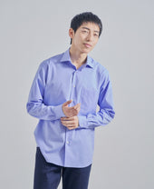 Casual Broadcloth Wide Collar Solid