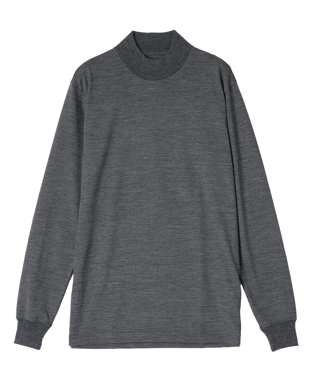 Merino Wool Mock Neck T Shirt