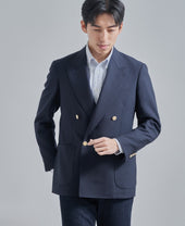 4-Button Wool Double Jacket