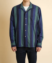 BOLD Multi Stripe Open Collar Shirt
