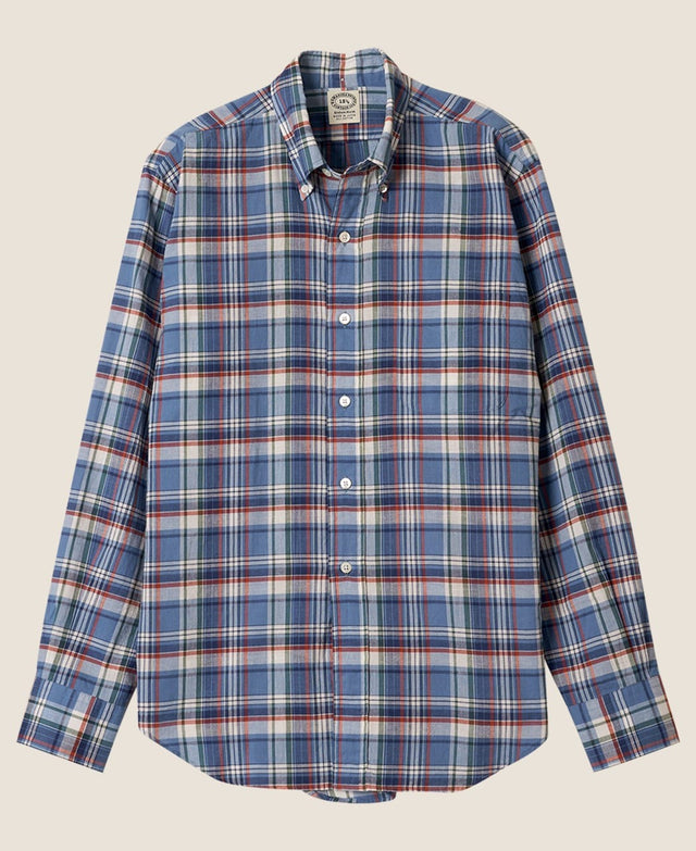 Vintage Ivy Organic Indian Cotton Madras Check Shirt