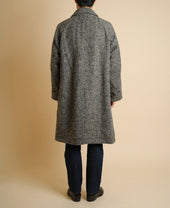ONE PIECE SLEEVE BALMACAAN COAT DONEGAL TWEED