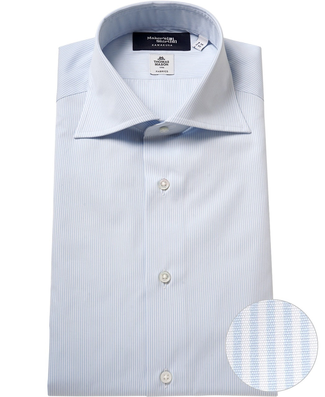 Tokyo Slim Fit Spread Broadcloth Thomas Mason