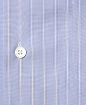 Casual Broadcloth Wide Collar Stripe