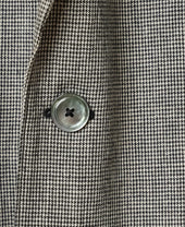 Lightweight Cotton Linen Jacket Gingham Check