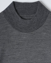 Merino Wool Mock Neck T Shirt