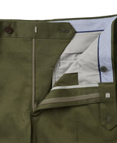 Flat Front Stretch Pants Cotton