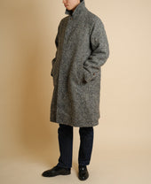 ONE PIECE SLEEVE BALMACAAN COAT DONEGAL TWEED