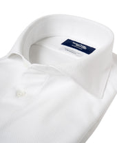 Short Sleeve Shirt Cutaway Leno Jacquard J Tech Stretch Easy Care
