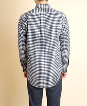 Vintage Ivy Navy Flannel Gingham Check Shirt
