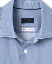 Casual Denim Spread Collar