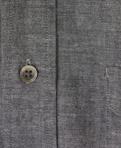 Casual Shirt Double Pocket Black Chambray