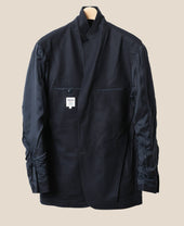Unstructured Ivy Blazer Navy Flannel