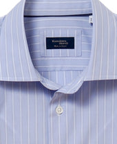 Casual Broadcloth Wide Collar Stripe