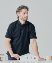 Piqu Polo Shirt Spread Collar