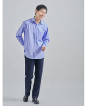Casual Broadcloth Wide Collar Solid