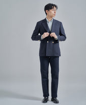 4-Button Wool Double Jacket