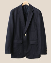 Unstructured Ivy Blazer Navy Flannel