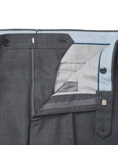Flat Front Wool Slacks