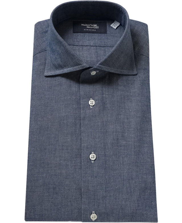 TOKYO SLIM FIT - Italian Spread Chambray