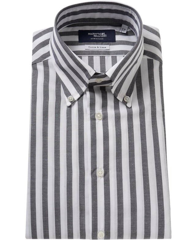 TOKYO SLIM FIT - Button Down Cotton Linen