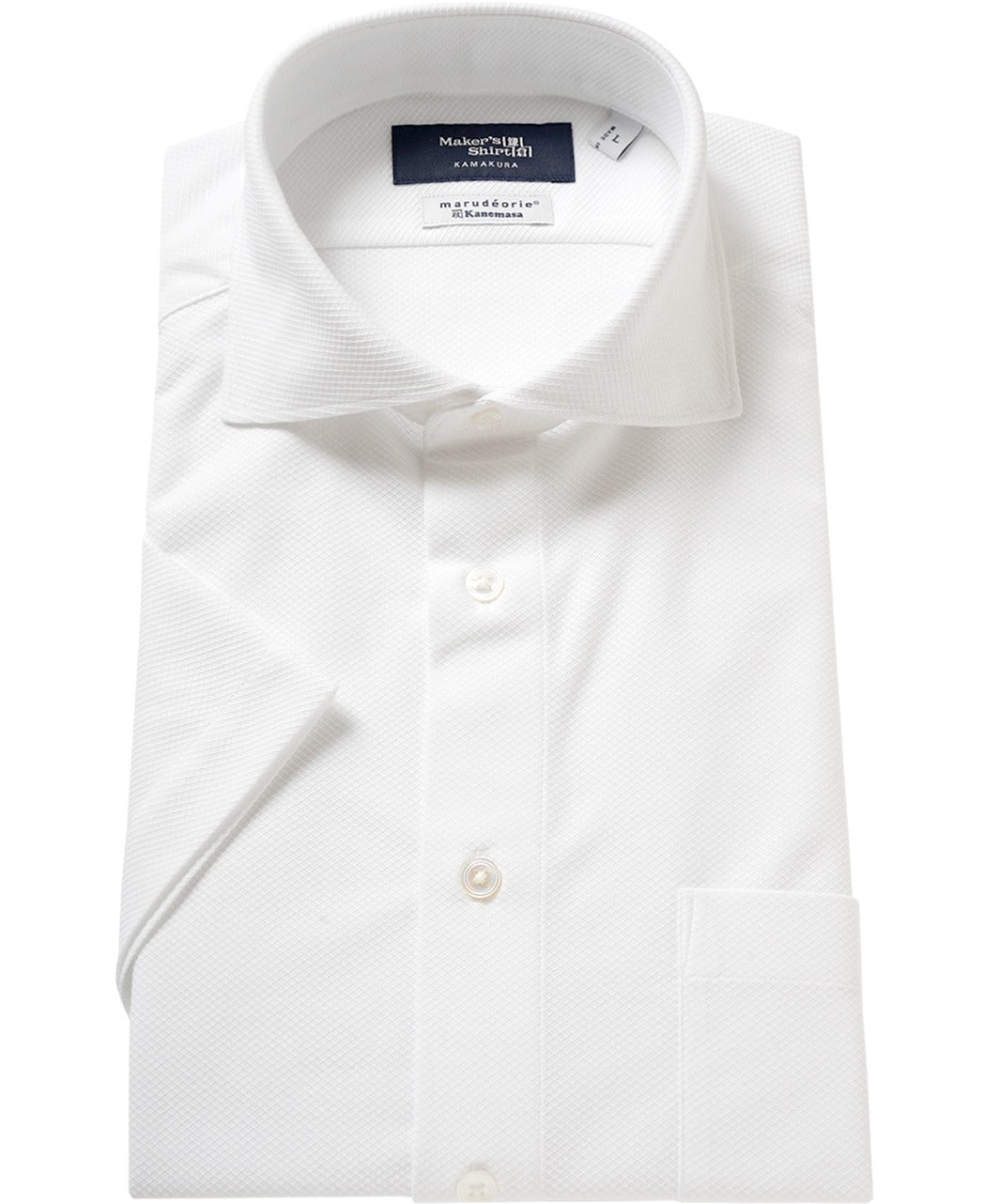 Short Sleeve Shirt Cutaway Leno Jacquard J Tech Stretch Easy Care