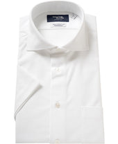 Short Sleeve Shirt - Cutaway Leno Jacquard J-Tech Stretch EASY CARE