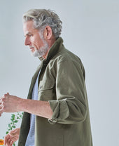 Cotton Back Satin Utility Shirt