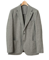 Lightweight Cotton Linen Jacket Gingham Check