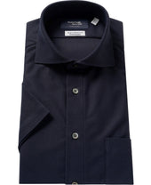 Short Sleeve Shirt Cutaway Leno Jacquard J Tech Stretch Easy Care