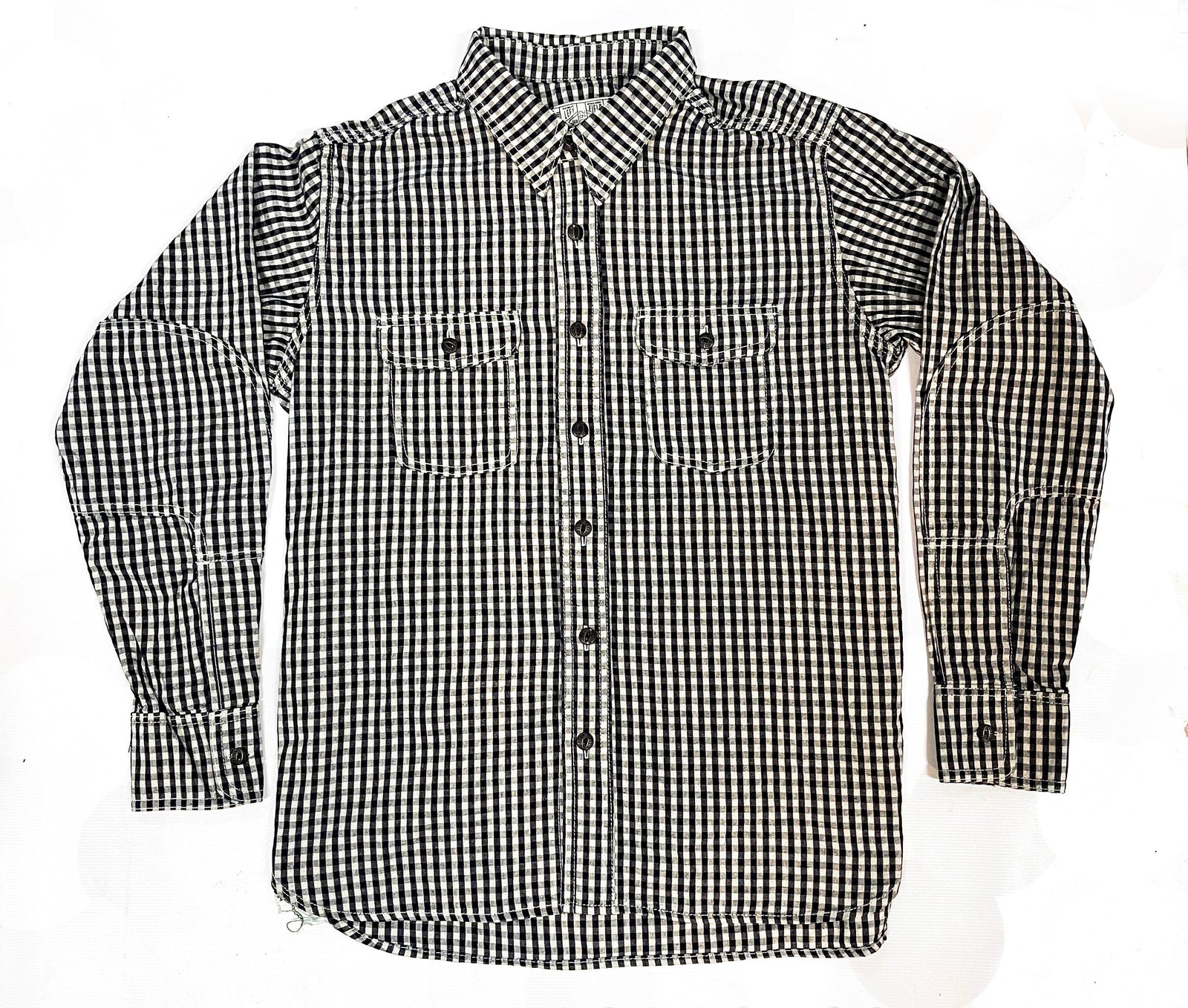 Nihon Menpu Linen Cotton Selvedge Gingham Dust Bowl Workshirt
