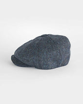 Insign Grey Herringbone Wool Gatsby Cap