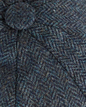 Insign Grey Herringbone Wool Gatsby Cap