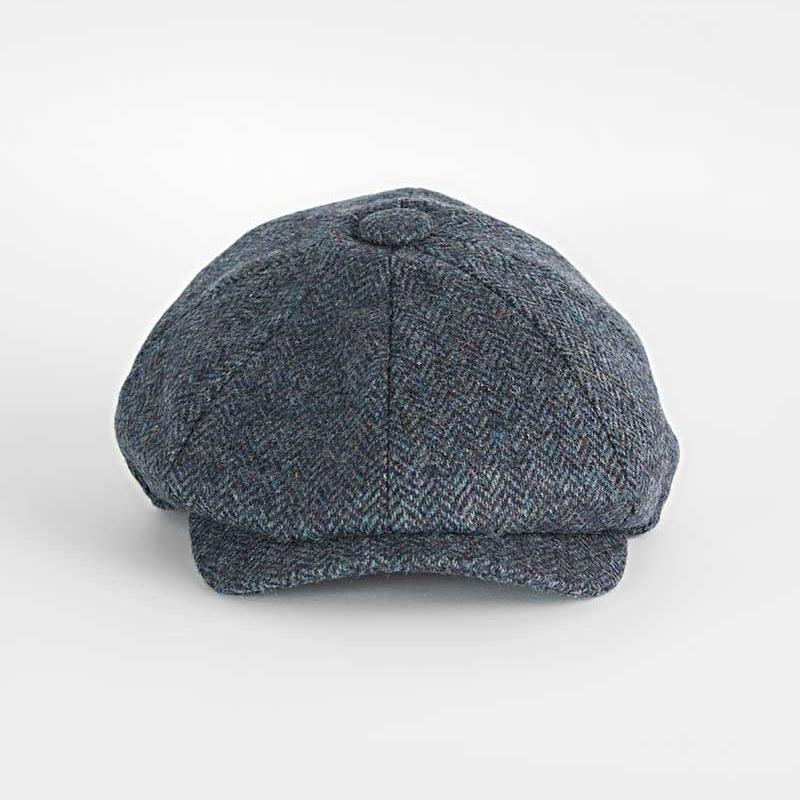 Insign Grey Herringbone Wool Gatsby Cap